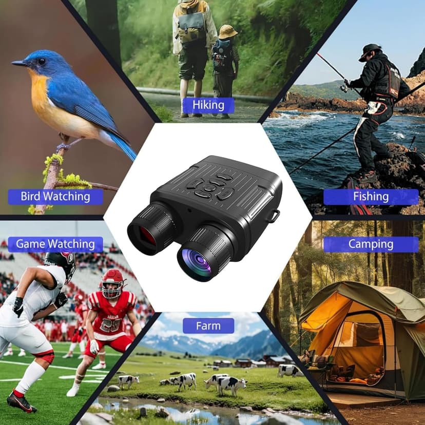 Night Vision Goggles,Night Vision Goggles for Adults Tactical Binoculars - Photo/Video Recording 1984FT Infrared Tech Gadgets Hunting Gifts for Men/Dad/Husband - Cool Tech Gift for Men