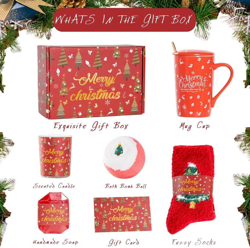 Womens Gifts for Christmas Mom Grandma Sister Wife Girlfriend Teacher Coworker Unique Christmas Gifts Basket Christmas Presents xmas Gift for Women