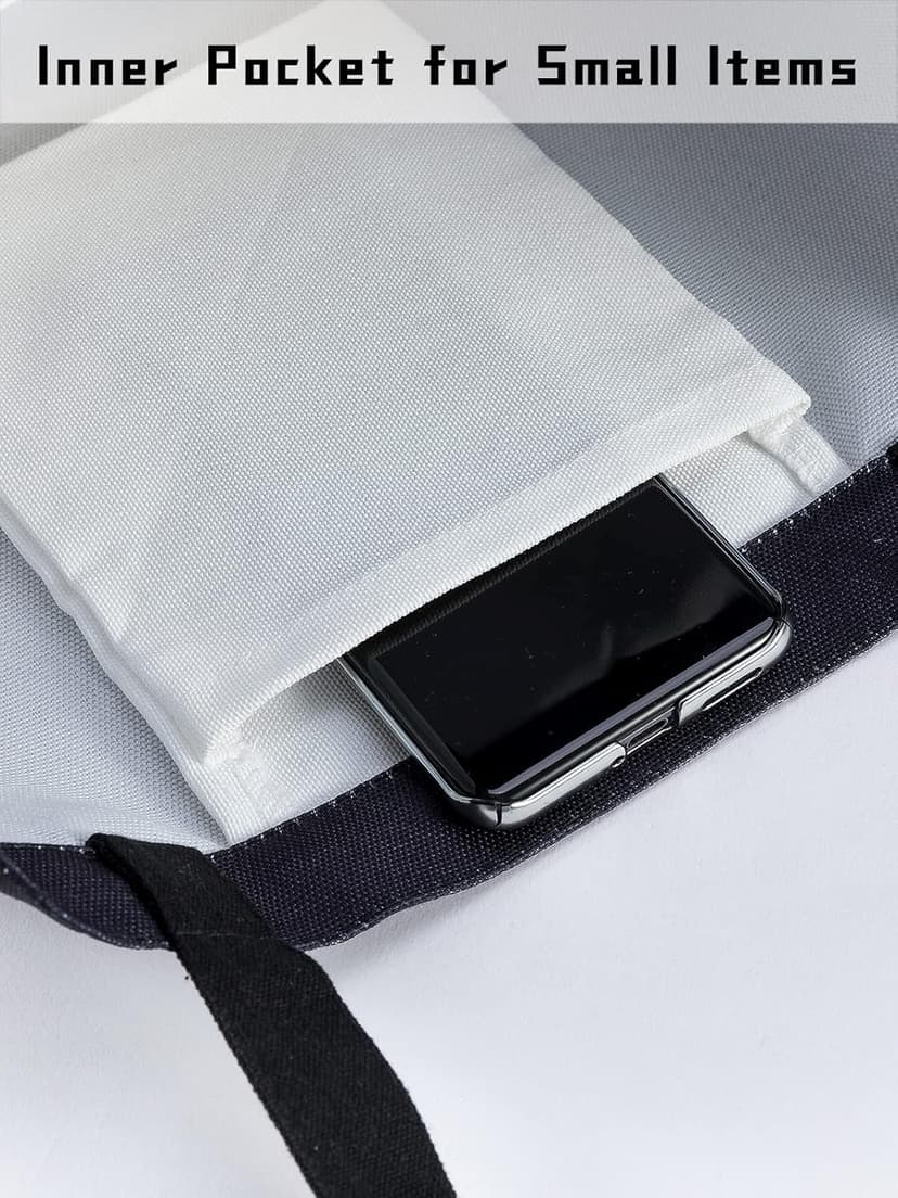 PARBEE Tote Bag, Large Black Canvas Bag with Pocket, Funny Retirement Gift for Teachers, Reusable, Machine Washable, Tote Bag for Retired Teachers, Unisex