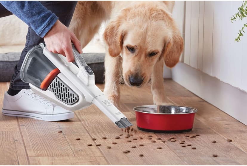 BLACK+DECKER Dust Buster Hand Held Vacuum Cordless Rechargeable, Portable Vacuum for Car, Extended Runtime, Powerful Suction, Extra Long Crevice Tool, AdvancedClean+ (HHVK320J10)