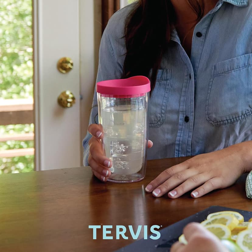 Tervis Fishing Lures Made in USA Double Walled Insulated Tumbler Travel Cup Keeps Drinks Cold & Hot, 16oz, Classic