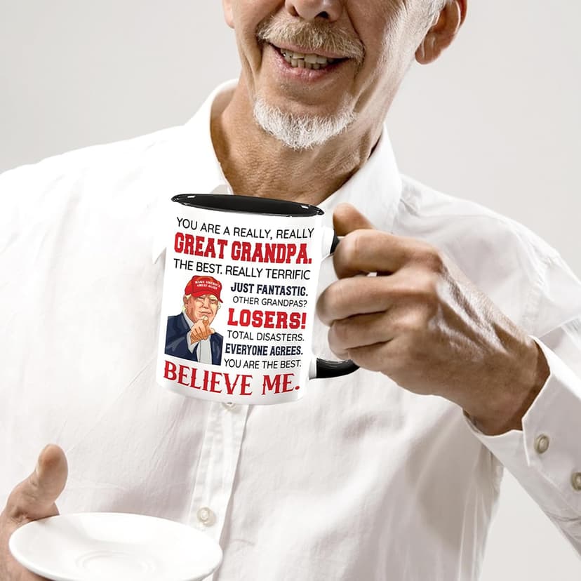 Grandpa Gifts - Grandpa Christmas Gift - Best Grandfather Ever Gifts From Grandchildren - Funny Gift For Grandfather - Father's Day Birthday Christmas Idea - Grandpas Ceramic Mug11 Oz