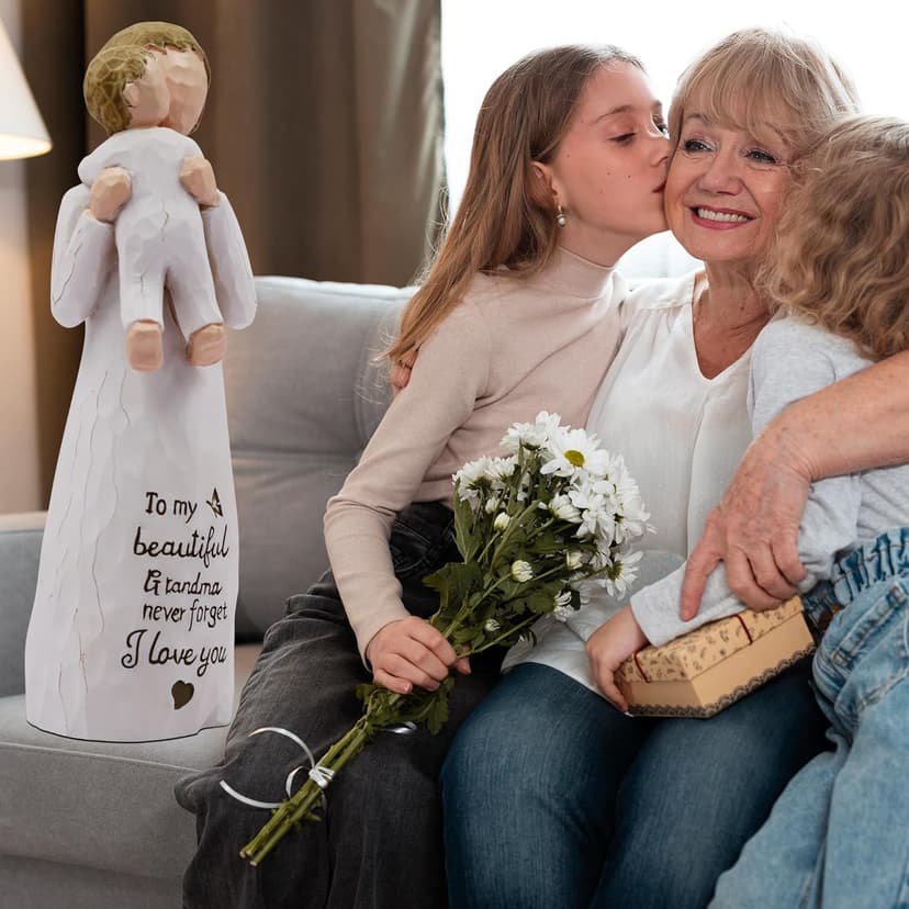 Grandma Gifts, Grandma Birthday Gifts, Gifts for Grandma, First Time Grandma Gifts, Grandmother Gifts for Christmas, Grandma Gifts for Christmas, Sculpted Hand-Painted Figurine