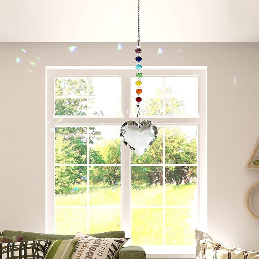 Birthday Gifts for Women Friendship, New Beginning Gifts for Her Friends Coworkers Her Wife Mom Daughter Sister Aunt Heart Crystals Suncacther