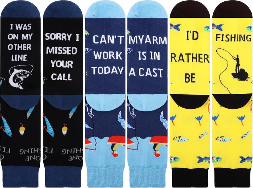 Jeasona Mens Funny Fun Crazy Funky Dress Crew Socks Gifts for Men Dad Grandpa