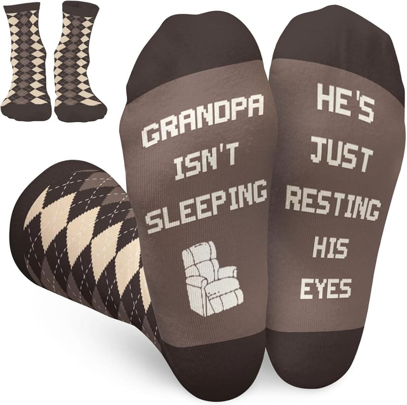 FOURSTUFF Socks for Women, Men - Socks for Grandma, Sister, Wife - Christmas Gifts for Women, Men