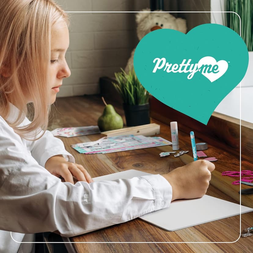 Pretty Me DIY Journal Kit for Girls - Gift for 8-14 Year Old Girl - Cool Birthday Gifts Ideas for Teens - Fun, Cute Art & Crafts Kits for Tween Teenage Kids- Scrapbook & Diary Supplies Toy Set