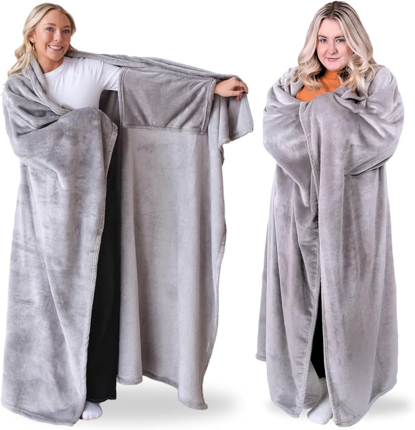 Wearable Blankets for Women, Adult Wearable Blanket Men, Girlfriend Gifts for Women Dorm Room Essentials for Her