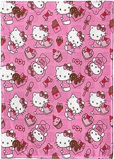 Northwest Hello Kitty Silk Touch Throw Blanket, 50" x 70", Love You Much