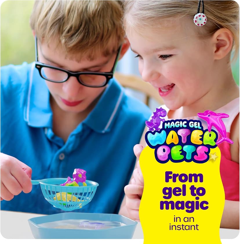 Dan&Darci Aqua Fairy Water Gel Kit for Kids - Craft for Kids - Magic Elf Toy Kits - Waters Pets - DIY Squishy Maker - Make Your Own Squishies Toys Crafts for Boys & Girls Ages 6-12