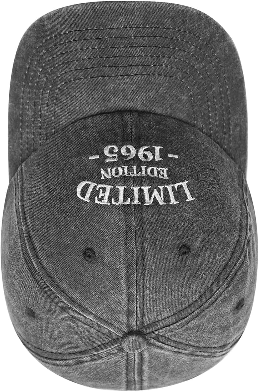 60th Birthday Gifts for Men Women, Happy 60th Birthday Decorations, Embroidered Baseball Cap Adjustable