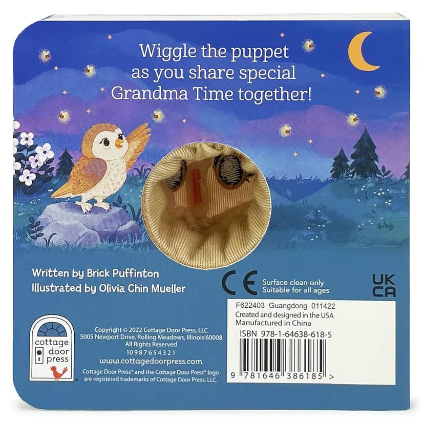 Grandma & Me Children's Finger Puppet Board Book, Ages 1-4