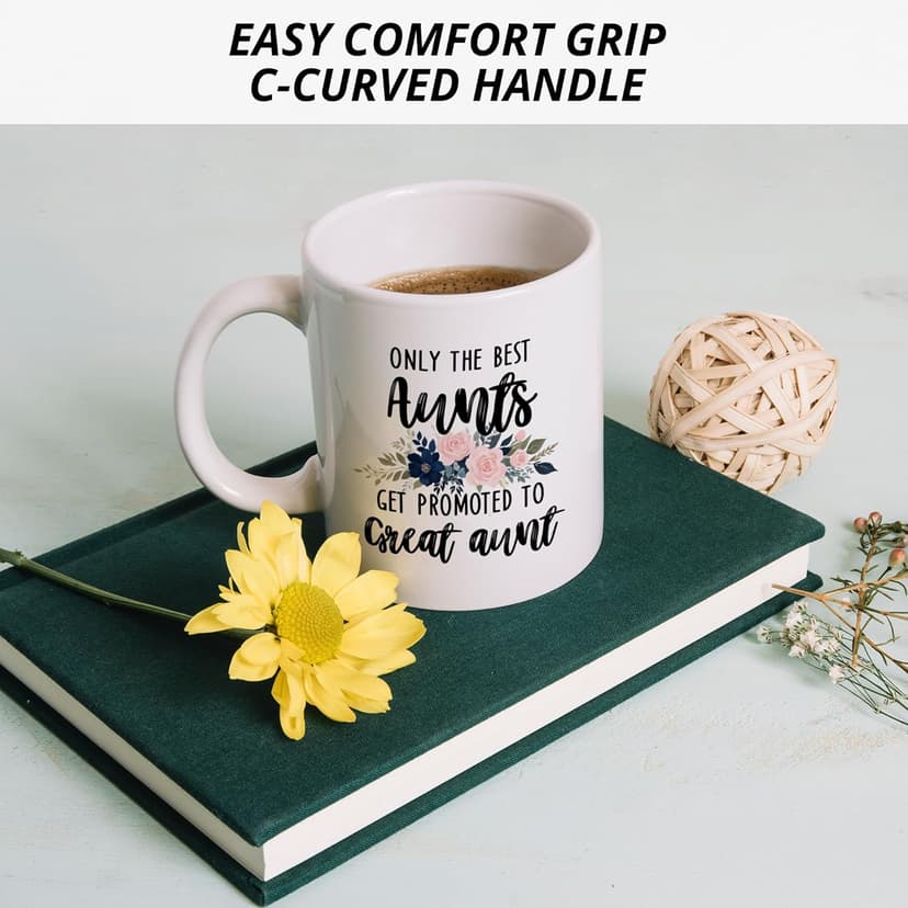 Promoted to Great Aunt Mug, Great Aunt Coffee Cups Ceramic, Great Aunt Coffee Mug, Great Aunt Gifts, Gifts for Great Aunt, Great Aunt Coffee Mug Gifts for Promoted to Great Aunt