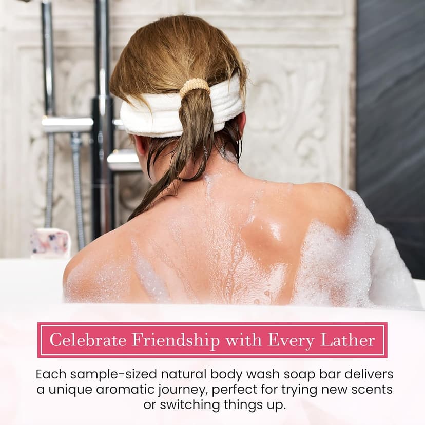 FinchBerry Thank You for Being a Friend Gift Set – Best Friends & Friendship Gifts for Women & Men – Includes 4 Handmade Natural Bar Soaps (4.5 oz Each)