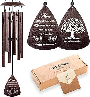 Retirement Gift for Woman Men, 32" Wind Chimes Retirement Gifts, Happy Retirement Gifts for Coworker Colleague Boss Teachers Nurses Friends, Going Away Gifts Retirement Decorations