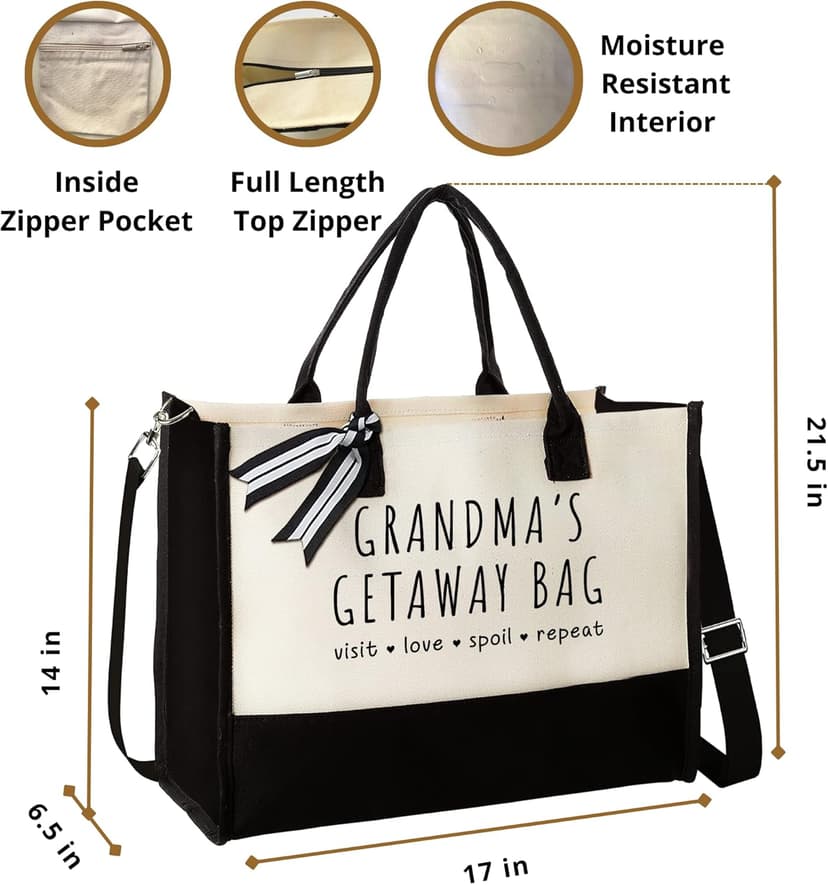 Grandma Gifts - Gifts for Grandma from Grandchildren - Canvas Tote Bag