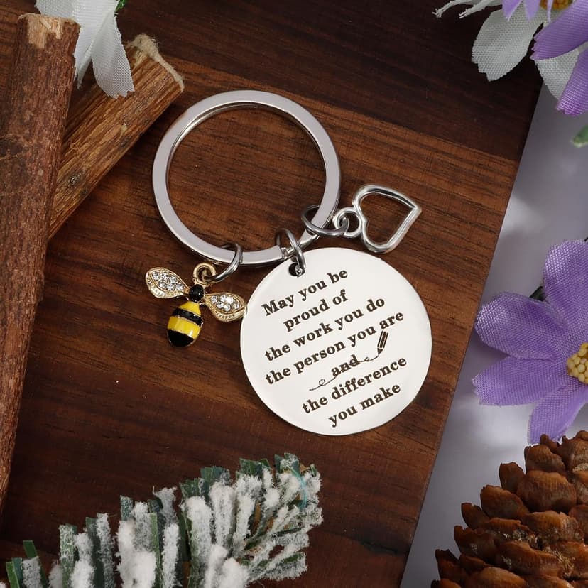Teacher Appreciation Gifts End Of Year Graduation Thank You Back To School Retirement Easter Mothers Day Halloween Thanksgiving Birthday Christmas Valentine Gifts Ideas Keychain for Teacher Women Men