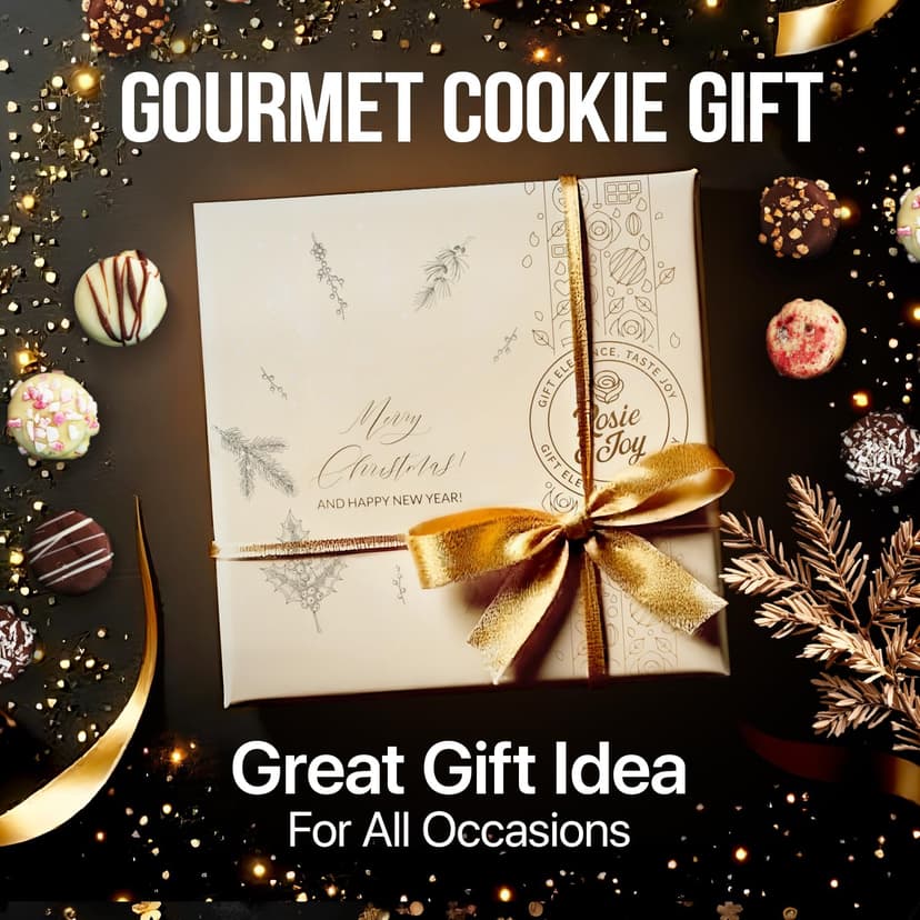 Christmas Cookie Gift Basket - 36 Gourmet Christmas Cookies | Holiday Cookies, Christmas Gift Ideas for Coworkers, Family, and friends - Made in USA