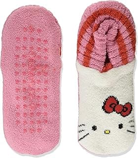 Hello Kitty womens Holiday Flexible Knit Slipper Socks