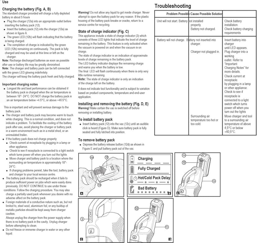 BLACK+DECKER POWERSERIES 20V MAX Cordless Stick Vacuum Cleaner, Household Vacuum Cleaners for Hardwood Floors and Carpet, LED Lights, Detachable, Anti-Tangle, Lightweight, Bagless (BHFEA18D1)