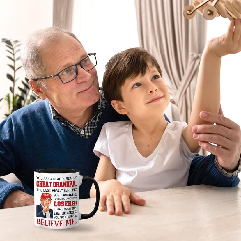 Grandpa Gifts - Grandpa Christmas Gift - Best Grandfather Ever Gifts From Grandchildren - Funny Gift For Grandfather - Father's Day Birthday Christmas Idea - Grandpas Ceramic Mug11 Oz