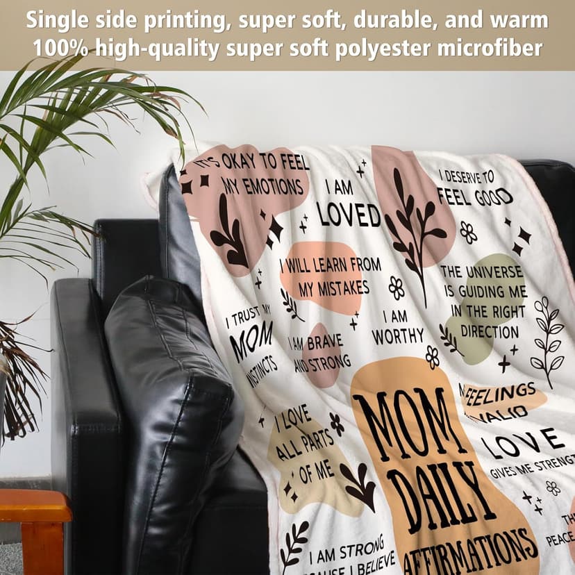 BaubleDazz New Mom Gifts Blankets, Pregnancy Postpartum Gender Reveal First Time Mommy Present, Mothers Day Birthday Gifts for Mom(50"X 60")