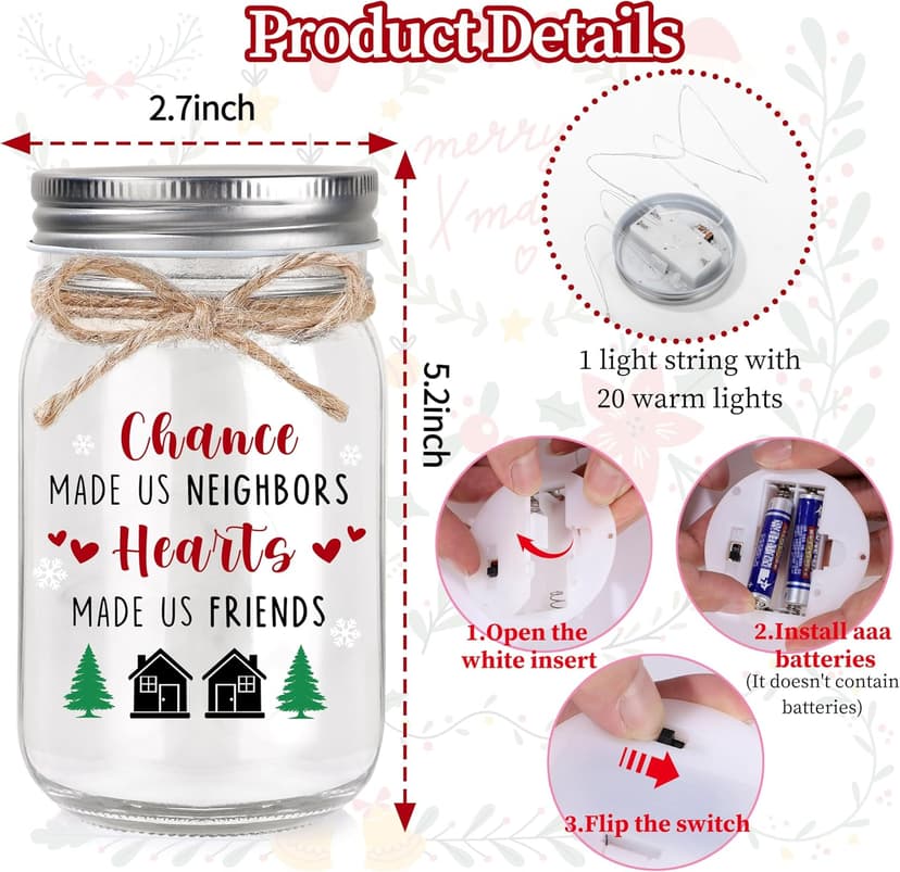 Neighbor Christmas Gifts, Christmas Gifts for Neighbors, Gift for Friends Neighbors