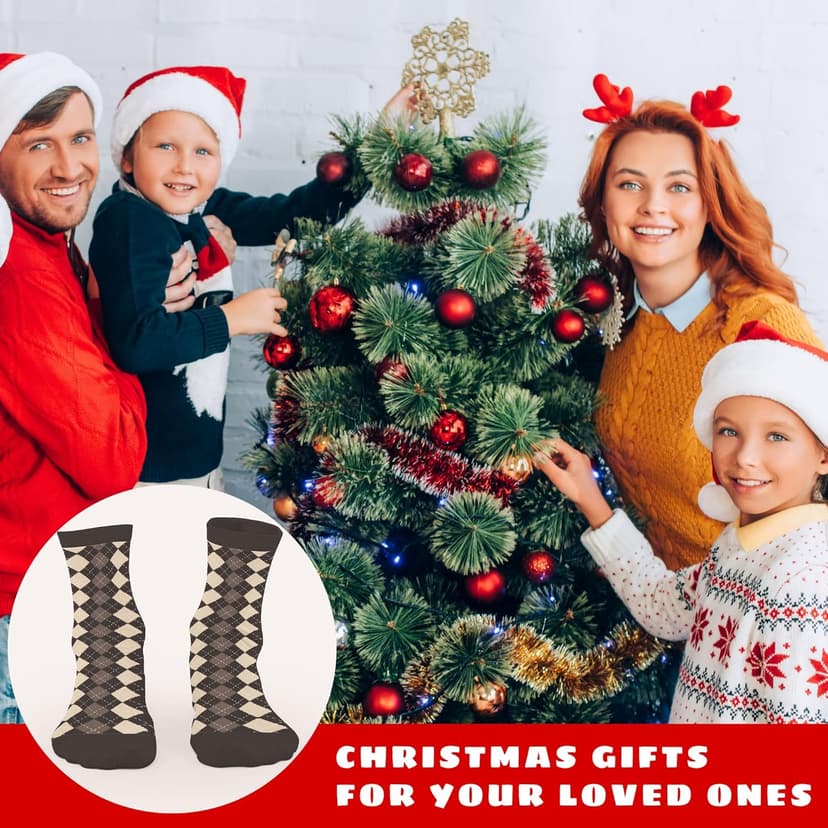 FOURSTUFF Socks for Women, Men - Socks for Grandma, Sister, Wife - Christmas Gifts for Women, Men