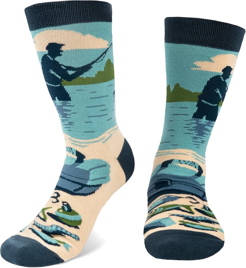 Lavley Can’t Today My Arm Is In A Cast Socks - Funny Fishing Socks for Men - Hilarious Gift for Anglers and Outdoorsmen - One Size Fits Most