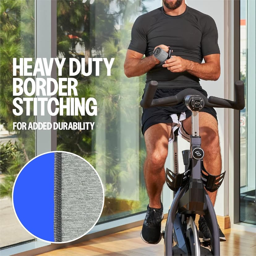 Acteon Microfiber Gym Towels 5 Pack, Quick Dry Silver ION Odor-Free Sweat Towel, Super Absorbent Fast Drying for Men & Women, Workout, Yoga, Running, Hiking, Travel – 16x30.5 Inch