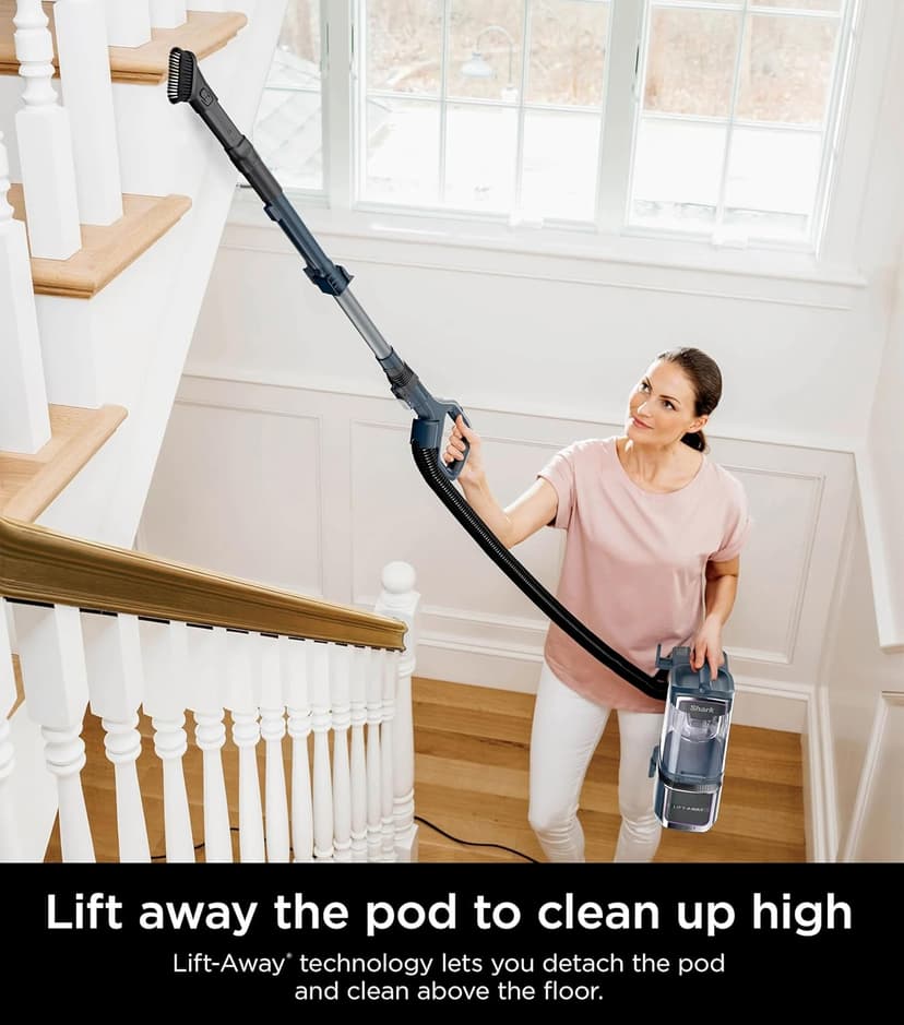 Shark Detect Performance Lift-Away Advanced Upright Vacuum with DuoClean, Odor Neutralizer Technology, Anti-Allergen Technology, Direction Detect, LED Headlights, 3 Cleaning Tools (Renewed)
