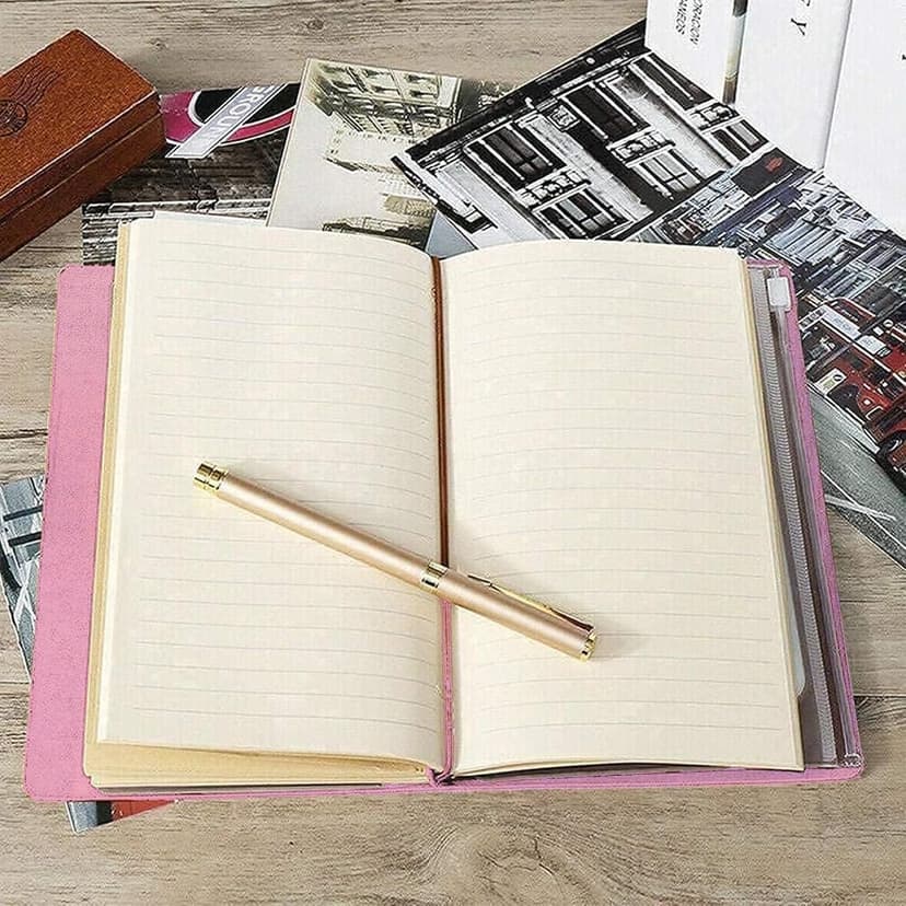 Daughter Gift from Mom, To My Daughter Leather Journal, 140 Page Refillable Writing Journal, Christmas Birthday Gifts for Daughter from Mom, Mother Daughter Gifts for Adults Daughter(Pink)