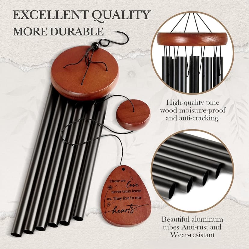 SteadStyle Memorial Gifts for Loss of Loved One, Memorial Wind Chimes, in Memory of Loved One, Bereavement Gifts, Sympathy Gift for Loss, Home Decor Outdoor Garden Patio