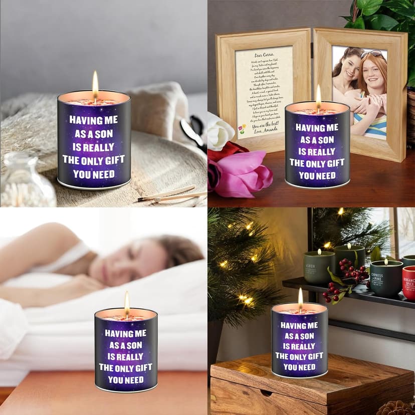 Mothers Day Gifts from Son,Gifts for Mom from Daughter, Son, Kids-Unique Mom Gift Ideas,Mama Candle, Dad Birthday, Gardenia Scented Candles