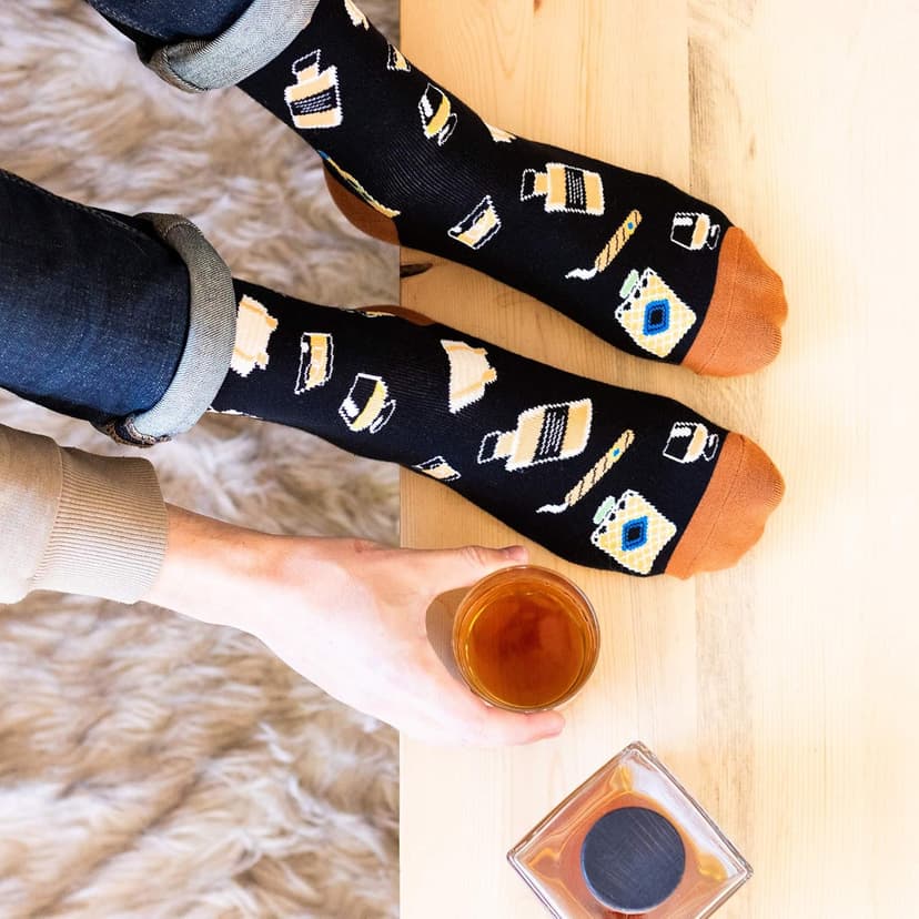 Lavley Food Socks - Hilarious gift for food lovers and snack fans - Great gag gift or stocking stuffer for holidays