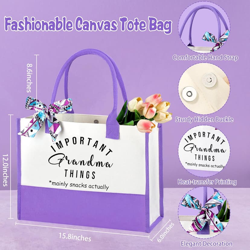 Grandma Gifts, Birthday Gifts for Grandma, Christmas Thanksgiving Mothers Day Ideas Present for Grandmother Basket Set of 5