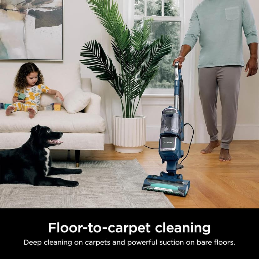 Shark Detect Performance Lift-Away Advanced Upright Vacuum with DuoClean, Odor Neutralizer Technology, Anti-Allergen Technology, Direction Detect, LED Headlights, 3 Cleaning Tools (Renewed)