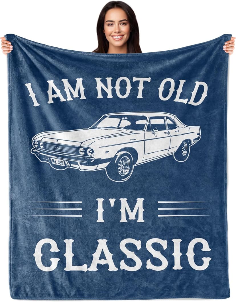 Gifts For Men, Funny Gifts For Men, Fathers Day Birthday Gift For Him, Best Older Man Gift Ideas, Unique Gag Present For Male Grandpa Dad Husband, Cool Fun Retired Gift For Man 60"X50" Blanket