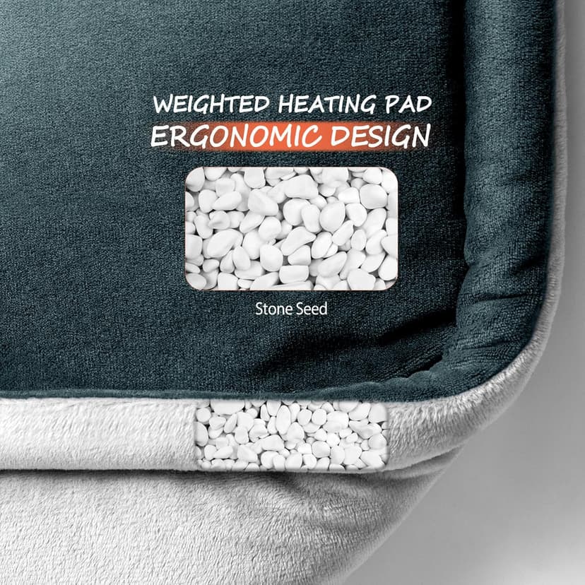 Neck Heating Pad Gifts for Dad, Men, XL Weighted Shoulder Heat Pad, Back Pain Relief Heat Pads, Gifts for Mom, Women and Christmas, Birthday, Mother's Day, Fathers Day Warm Gifts, 23'' x 17''