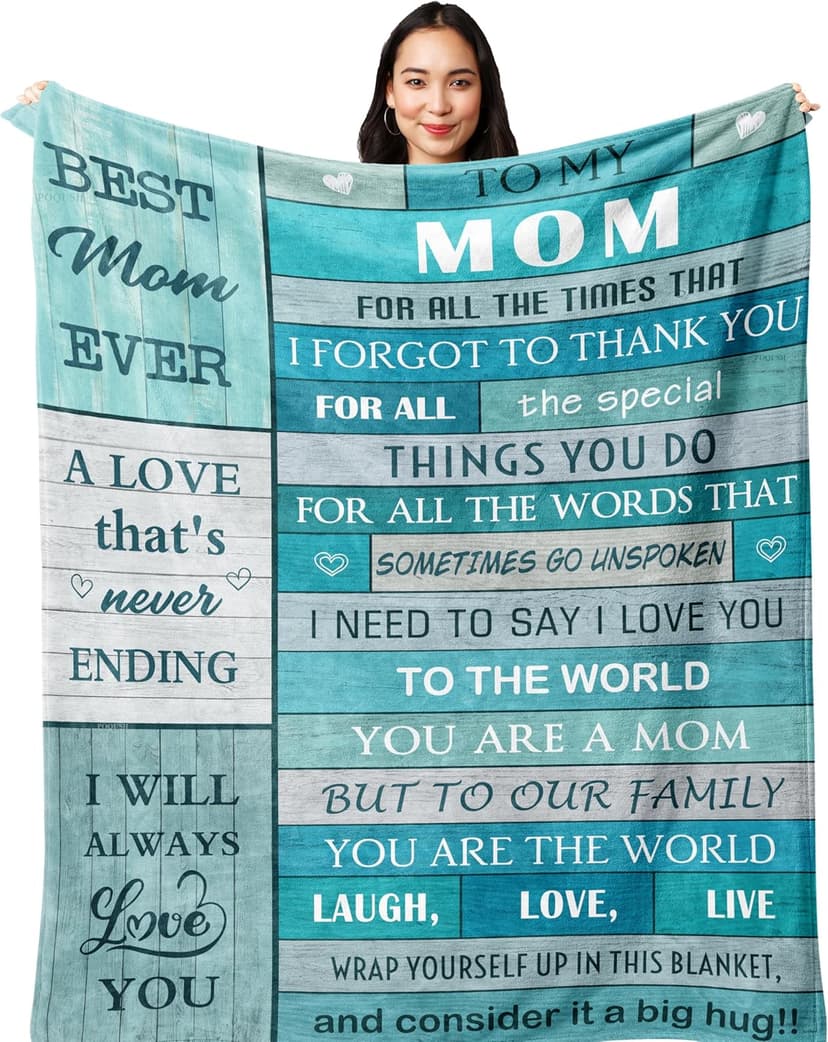 Gifts for Mom, Birthday Gifts for Moms, Mom Birthday Gift for Valentines Christmas Mothers Day, Mommy Blanket 60”x50”