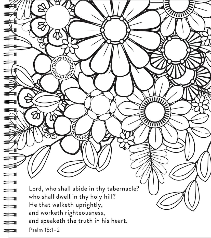 Color & Frame - Bible Coloring: Psalms (Adult Coloring Book)