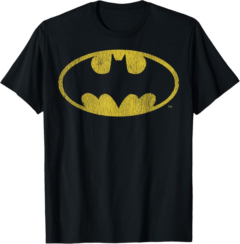 DC Comics Batman Distressed Classic Logo Short Sleeve T-Shirt