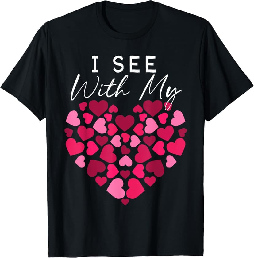 Braille Heart Visually Impaired Blind Awareness Vison T-Shirt