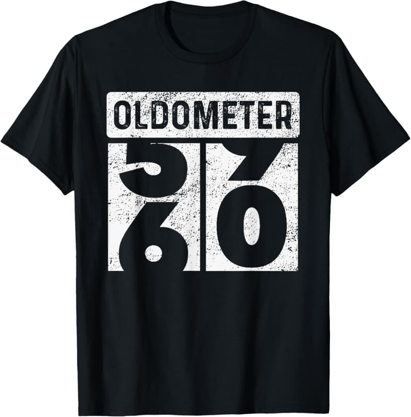 Oldometer Odometer Funny 60th Birthday Gift 60 yrs Old Joke T-Shirt