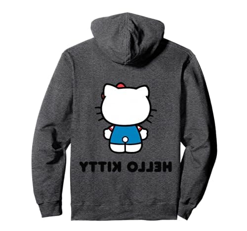 Hello Kitty Character Front and Back Pullover Hoodie