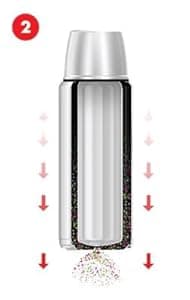 Thermos Vacuum Insulated 16 Ounce Compact Stainless Steel Beverage Bottle