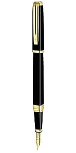 Waterman Expert Fountain Pen Gloss Black with 23k Gold Trim Fine Nib Gift Box