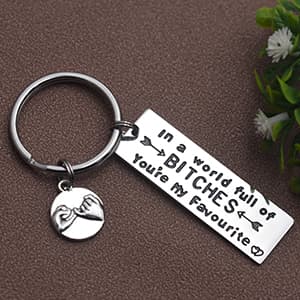 Melix Home Best Friend Keychain Friendship Gifts Sister Cute Keychains for BFF Gift Ideas