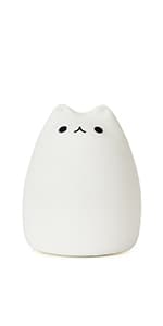 GoLine Cat Lamp, Cute Kitty Night Light, Gifts for Women Teen Girls Baby, Night Lights for Kids Bedroom, Cute Christmas Kitty Silicone Nightlights for Children Toddler.