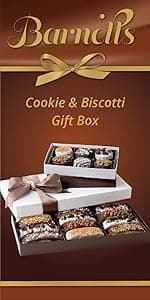 Barnett’s Chocolate Cookies Favors Easter Gift Box Sampler, Gourmet Christmas Holiday Corporate Food Gifts, Mothers & Fathers Day, Birthday or Get Well Care Package Idea, 6 Unique Flavors
